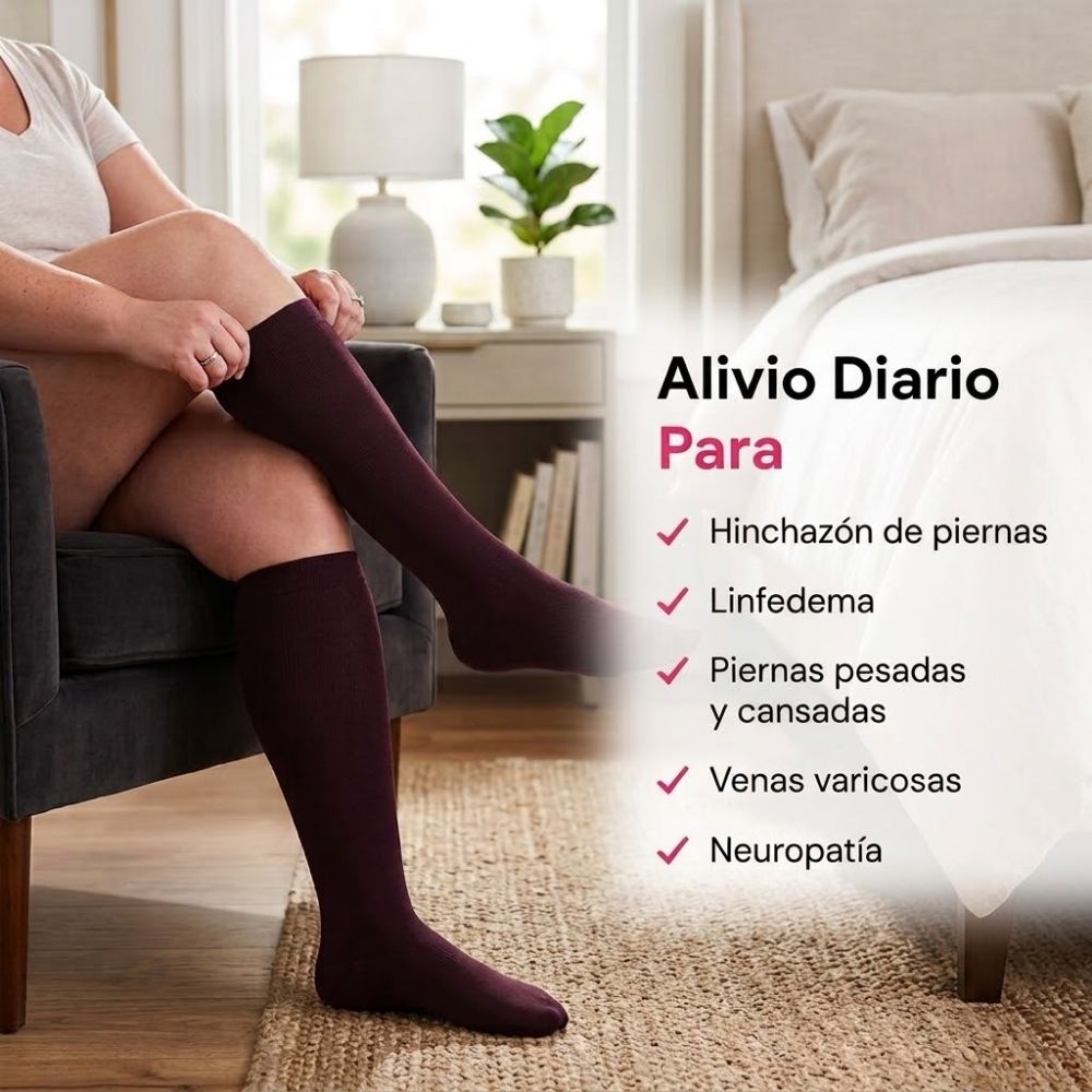 Calcetines de compresión Largos de bambú