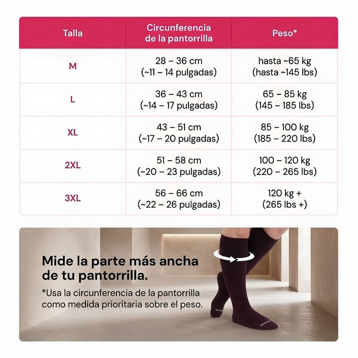 Calcetines de compresión anchos de bambú sin dedos