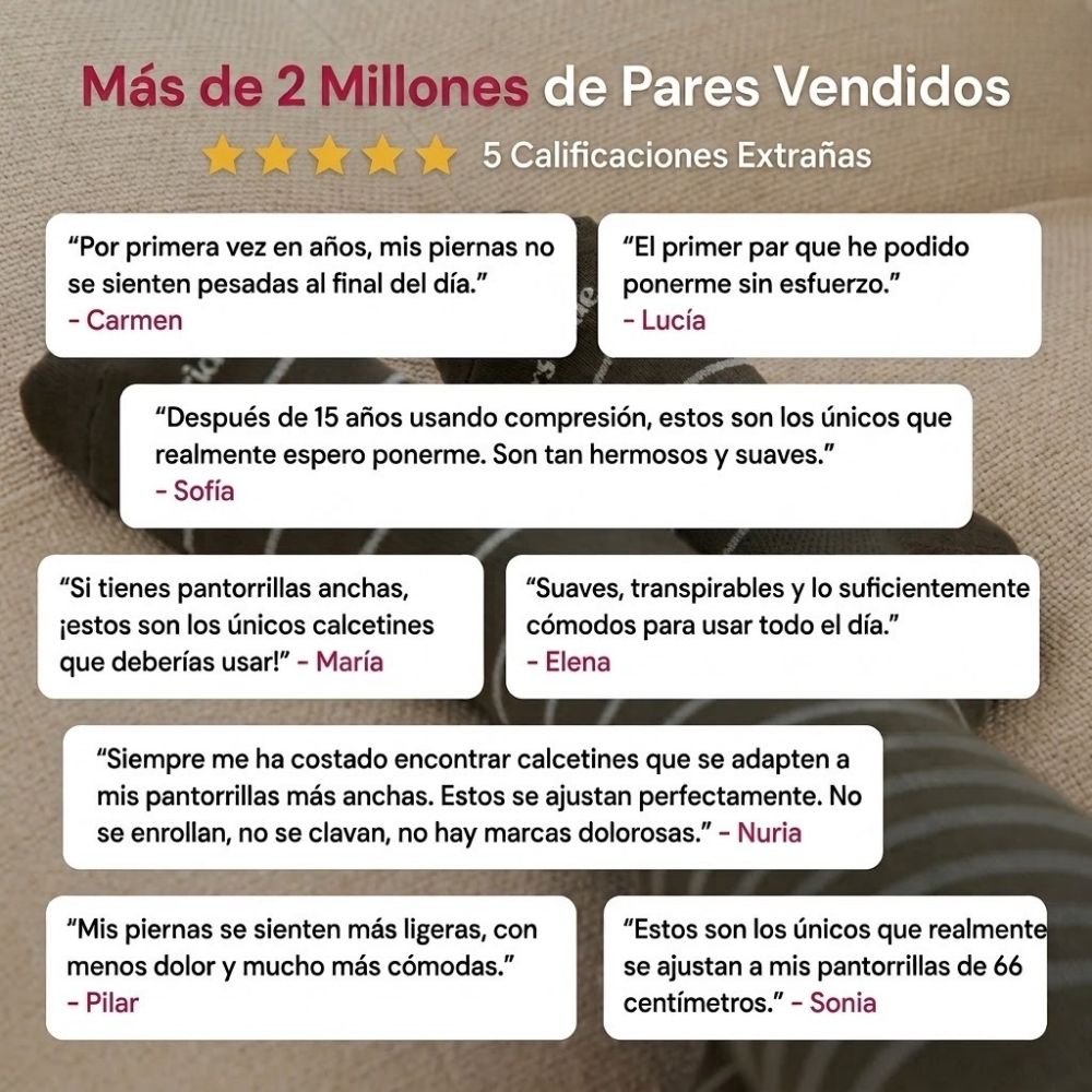 Calcetines de compresión anchos de bambú (colores pastel)
